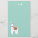 Search for alpaca personal stationery Girly