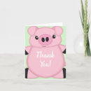 Search for pig thank you cards Cute
