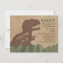 Search for 3 year old boy birthday invitations Dinosaur