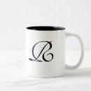 Search for monogrammed wedding mugs Initial