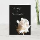 Search for elegant memorial cards Black and white