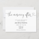 Search for the night before wedding invitations Black and white