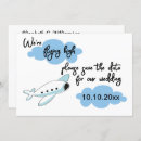 Search for aeroplane save the dates Modern