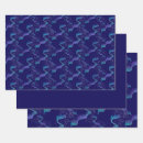 Search for northern lights wrapping paper Blue