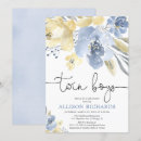 Search for floral twins baby shower invitations Botanical