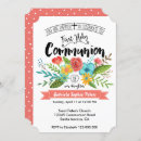 Search for comunion invitations Floral