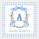 Search for blue rabbit stickers Gingham