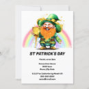 Search for irish rainbow invitations Leprechaun