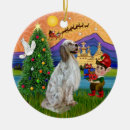 Search for english setter christmas tree decorations Pets