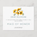 Search for request postcards Maid of honor