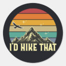 Search for hiking women stickers Adventure