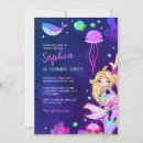 Search for under the sea party invitations Pink