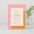 Search for orange bridal shower invitations Simple