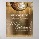 Search for disco party posters Gold
