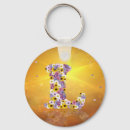Search for letter l monogram key rings Flowers