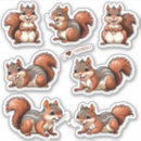 Search for squirrel cartoon stickers Adorable