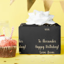 Search for black happy birthday wrapping paper Pattern