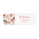 Search for candy cane return address labels Vintage