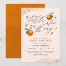 Search for cutie orange baby shower invitations Clementine