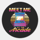 Search for retro arcade stickers Insert coin