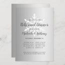 Search for snowflakes rehearsal dinner invitations Elegant