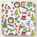 Search for christmas cork coasters Santa