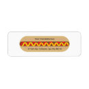 Search for hot dog return address labels Frankfurter