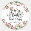 Search for bicycle wedding stickers Flower