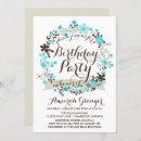 Search for blue floral wreath invitations Flowers