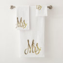 Search for mr and mrs bath towels Gold