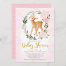 Search for deer baby girl shower invitations Woodland