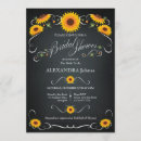 Search for chalkboard bridal shower invitations Sunflower