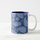 Search for blue paisley pattern mugs White