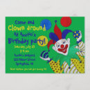 Search for juggler invitations Clown