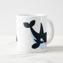Search for killer whales mugs Illustration