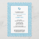 Search for damask baby boy shower invitations White