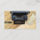 Search for words business cards Typewriter