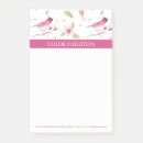 Search for bird post it notes Pink and white