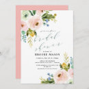 Search for floral bouquet bridal shower invitations For her