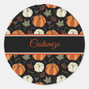 Search for pumpkin pattern stickers Thanksgiving