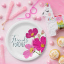 Search for best friend paper plates Pink