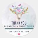 Search for animal wedding stickers Thank you