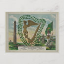 Search for irish harp cards Green