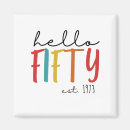 Search for 50th birthday magnets Vintage