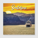 Search for santorini postcards magnets Island