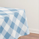 Search for blue gingham tablecloths Blue and white