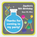 Search for science birthday stickers Thank you