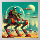 Search for meteors posters Vintage