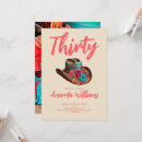 Search for boho 30th birthday invitations Wildflower