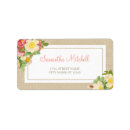 Search for rustic wreath return address labels Beige